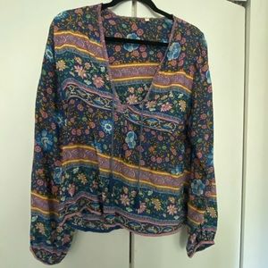 Spell folktown blouse navy